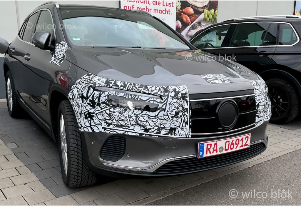 Mercedes EQA electric crossover front almost revealed