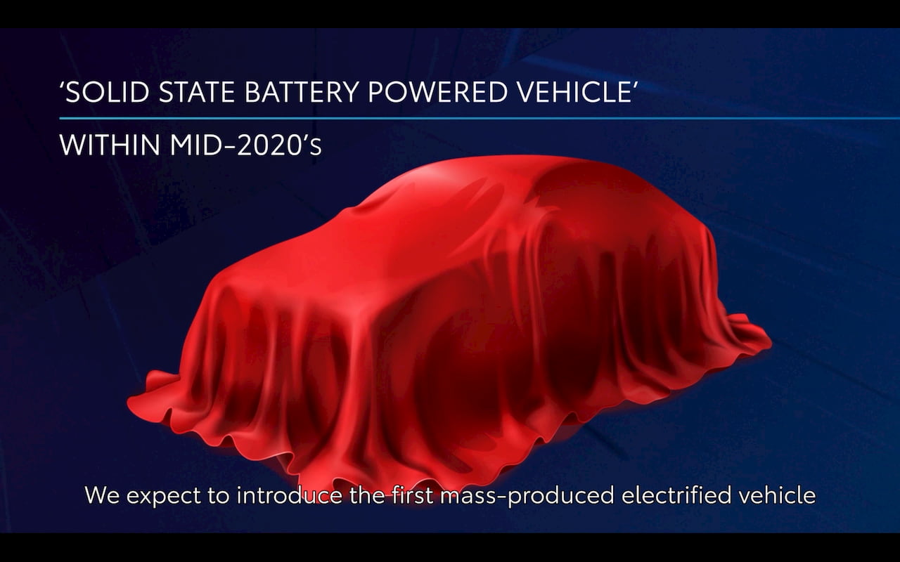 Toyota Solid State Battery Car Teased in December 2020