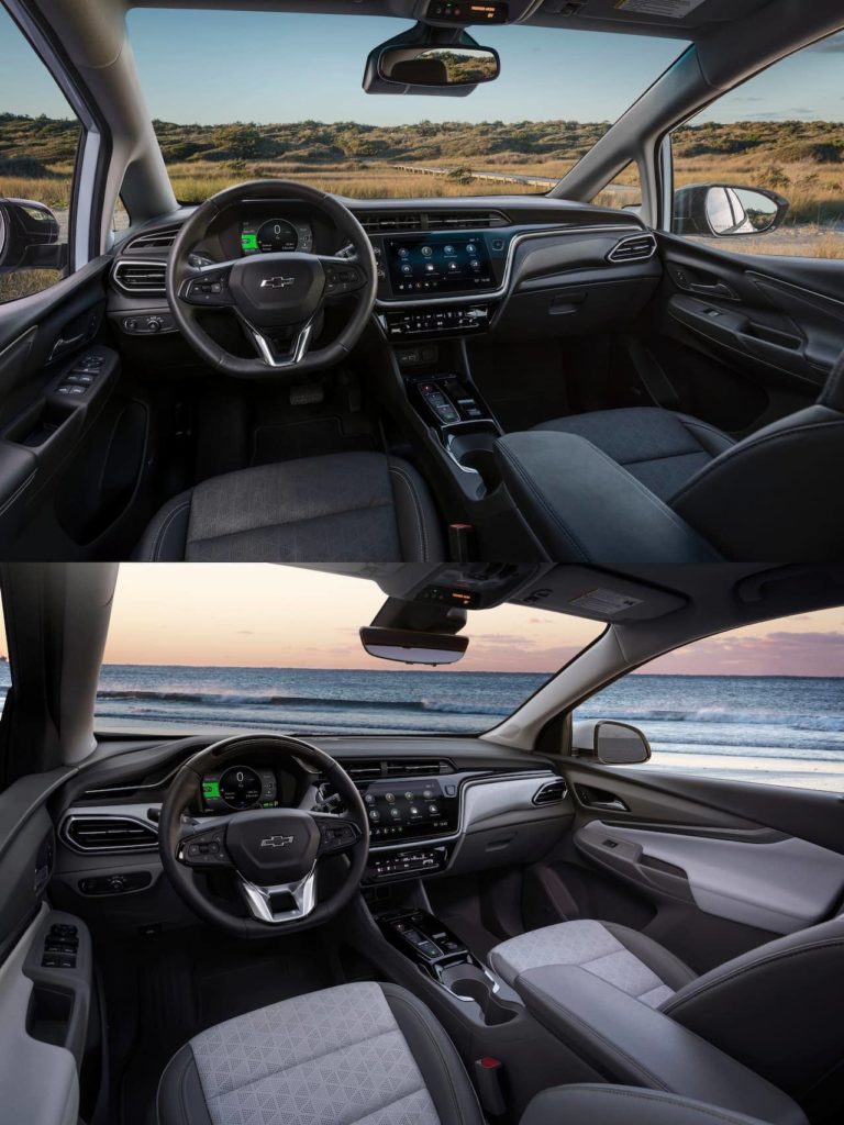 2022 Chevrolet Bolt EUV vs. Bolt EV interior dashboard