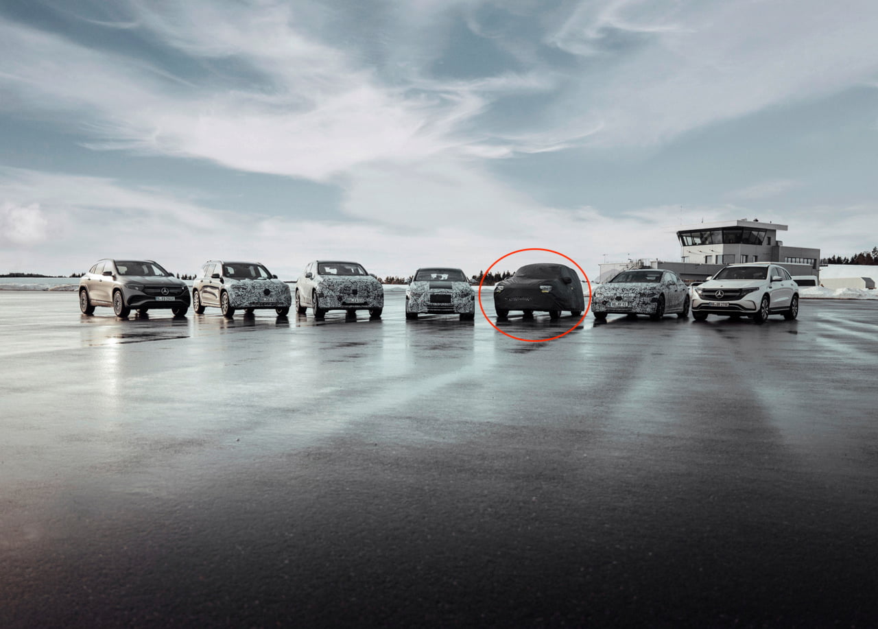 Mercedes EQE SUV teaser