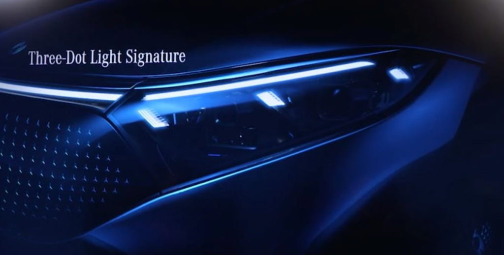 Mercedes EQS headlight design expected to inspire the Mercedes EQS SUV headlight