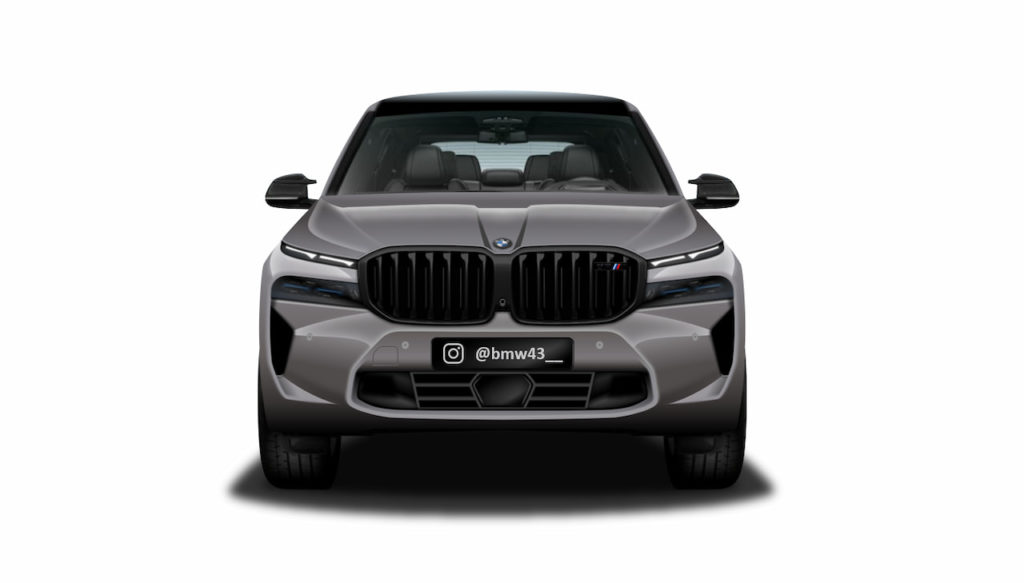BMW X8 M front rendering