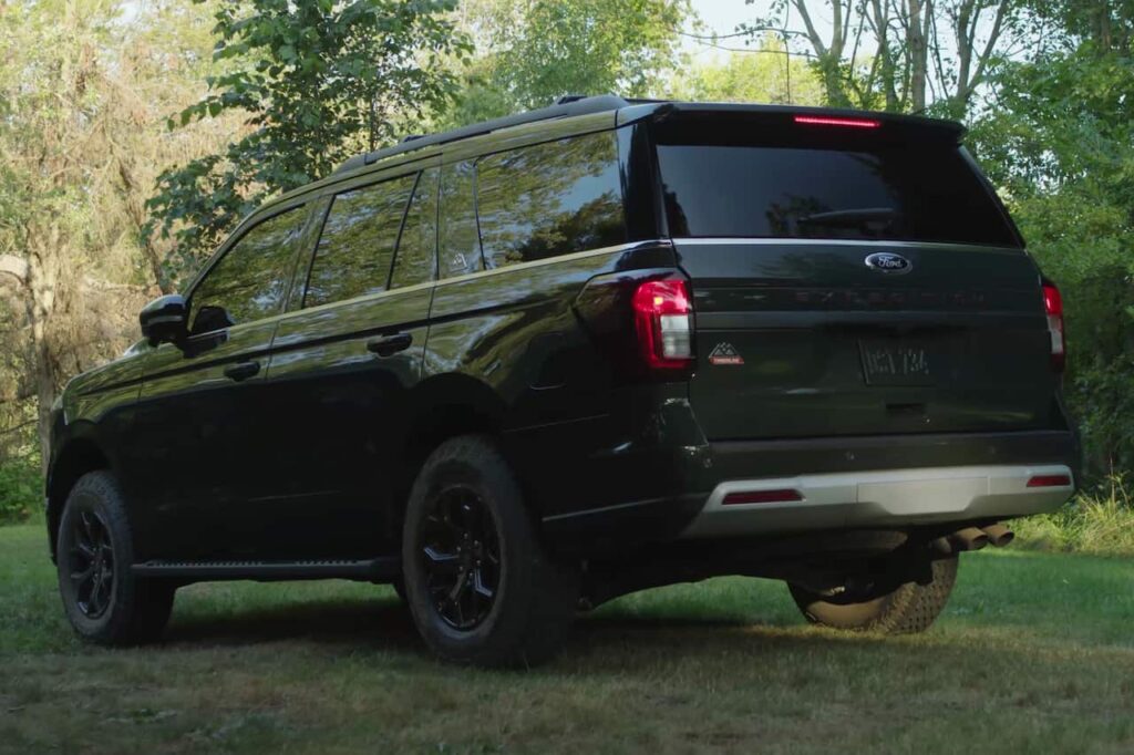 New Ford Expedition Timberline rear three quarter