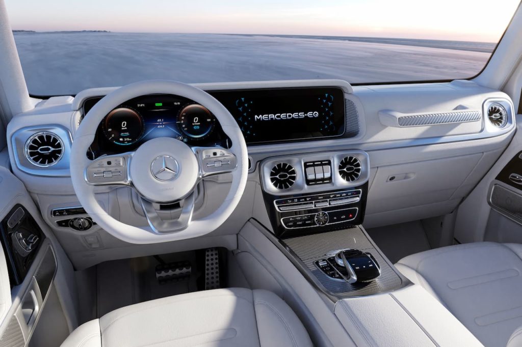 Mercedes EQG concept interior dashboard
