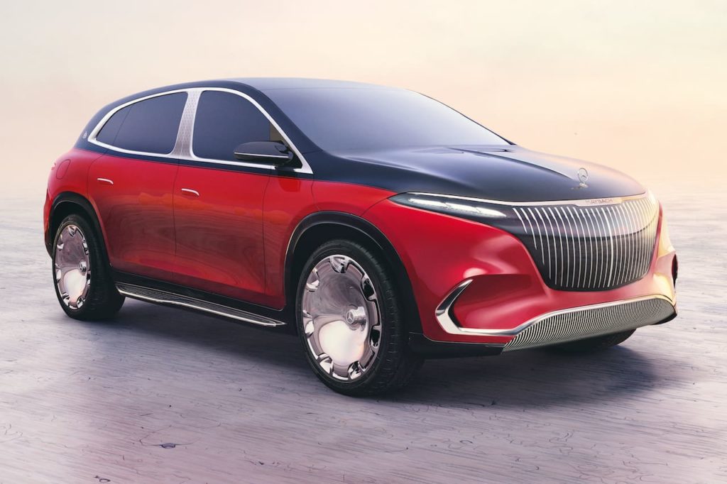 Mercedes-Maybach EQS SUV concept front three quarters