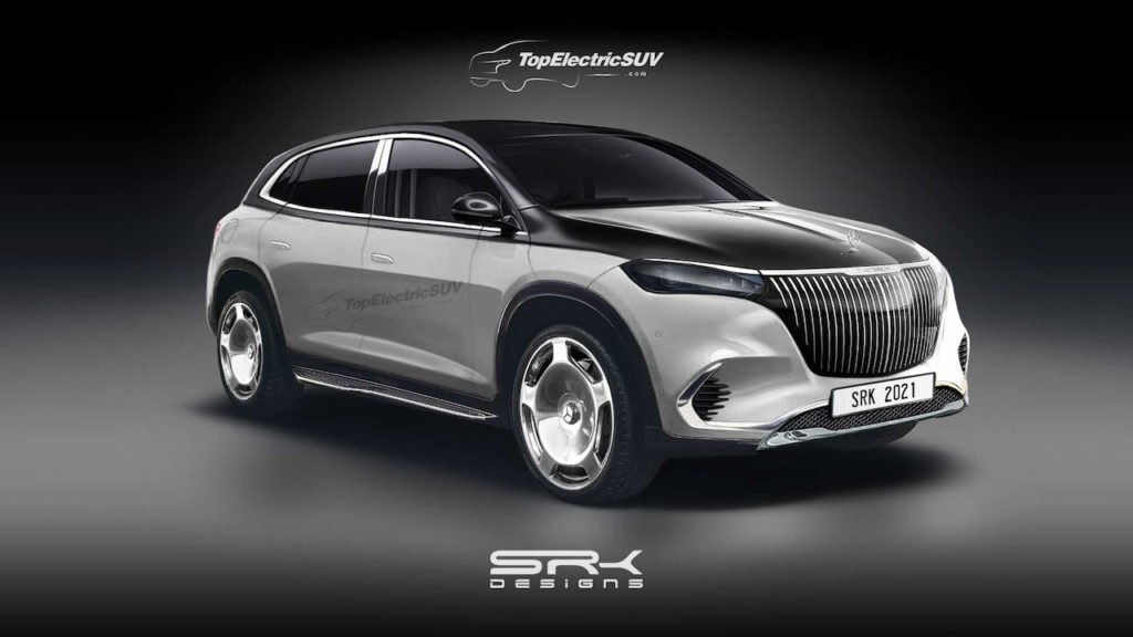 Production Mercedes-Maybach EQS SUV rendering