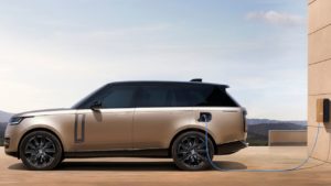 2022 Range Rover PHEV charging side profile