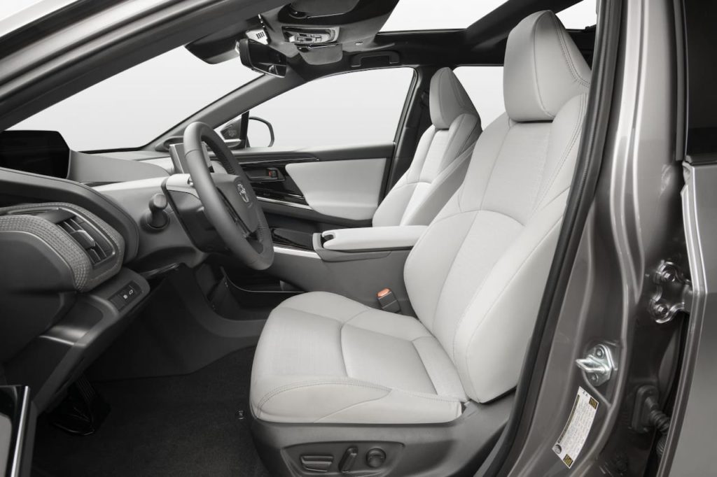 2023 Toyota bZ4X interior front seats