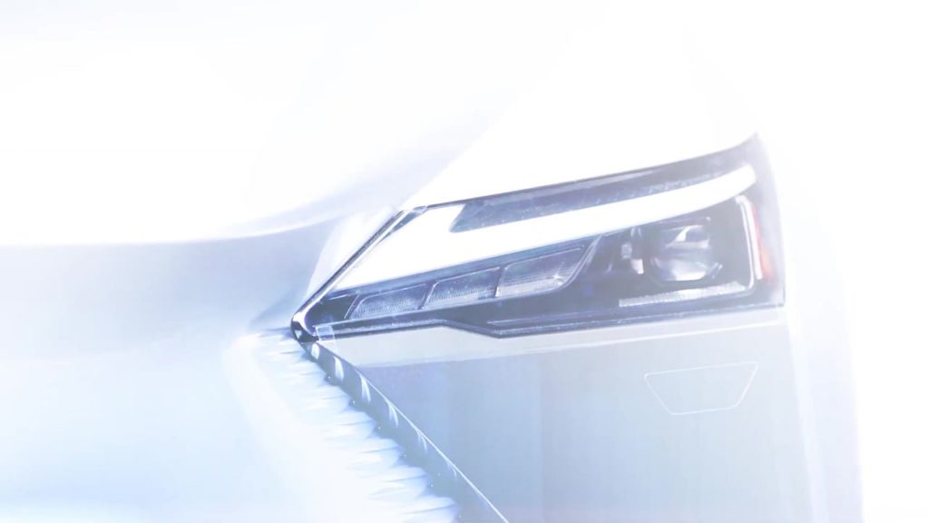 Lexus RZ headlamp teaser