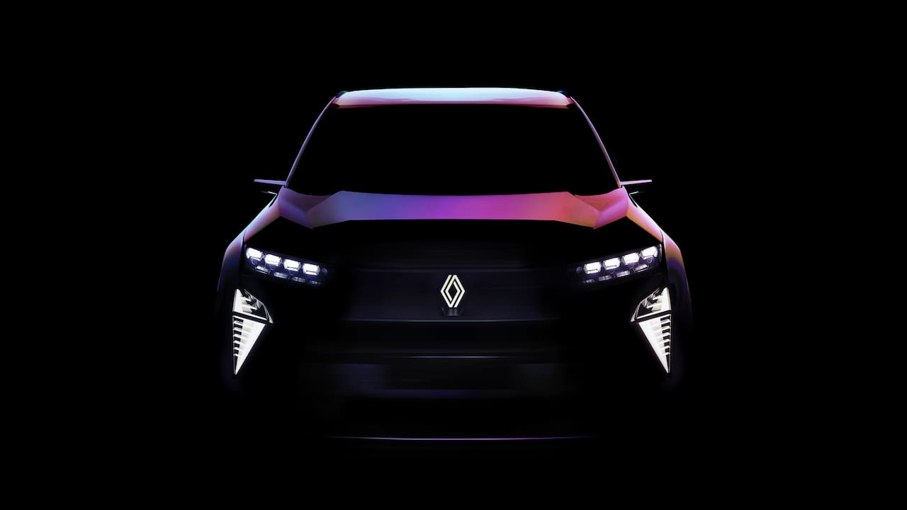 Next-gen Renault Scenic concept front teaser