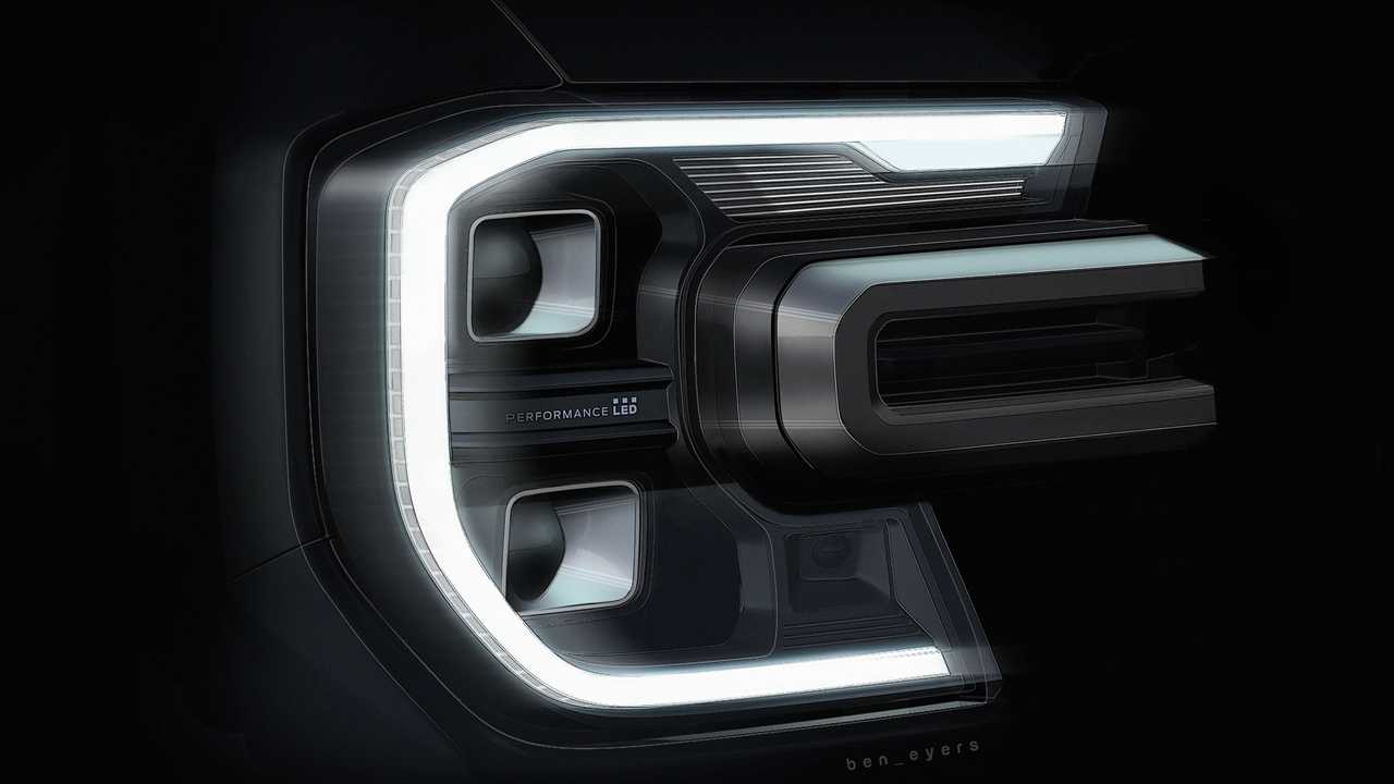 2022 Ford Ranger headlight