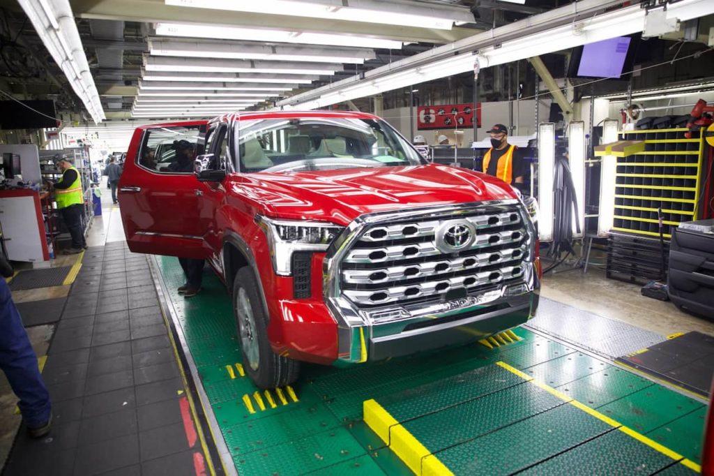 2022 Toyota Tundra production San Antonio Texas plant