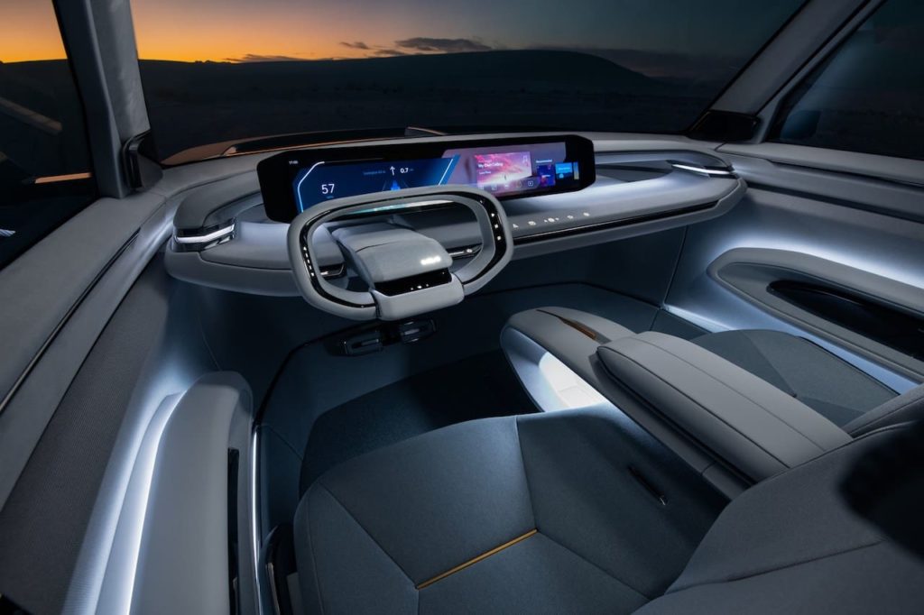 Kia EV9 concept interior dashboard