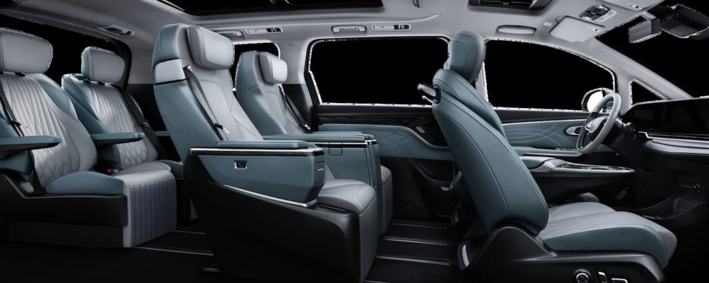 Maxus MIFA 9 interior cabin seats