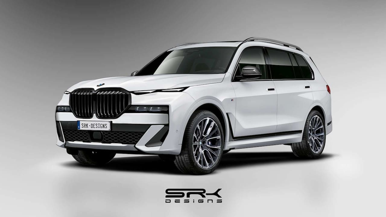 New BMW X7 facelift rendering