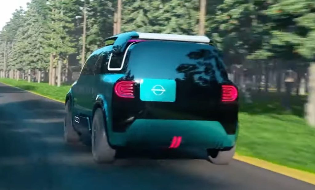 Nissan Hangout electric SUV rear