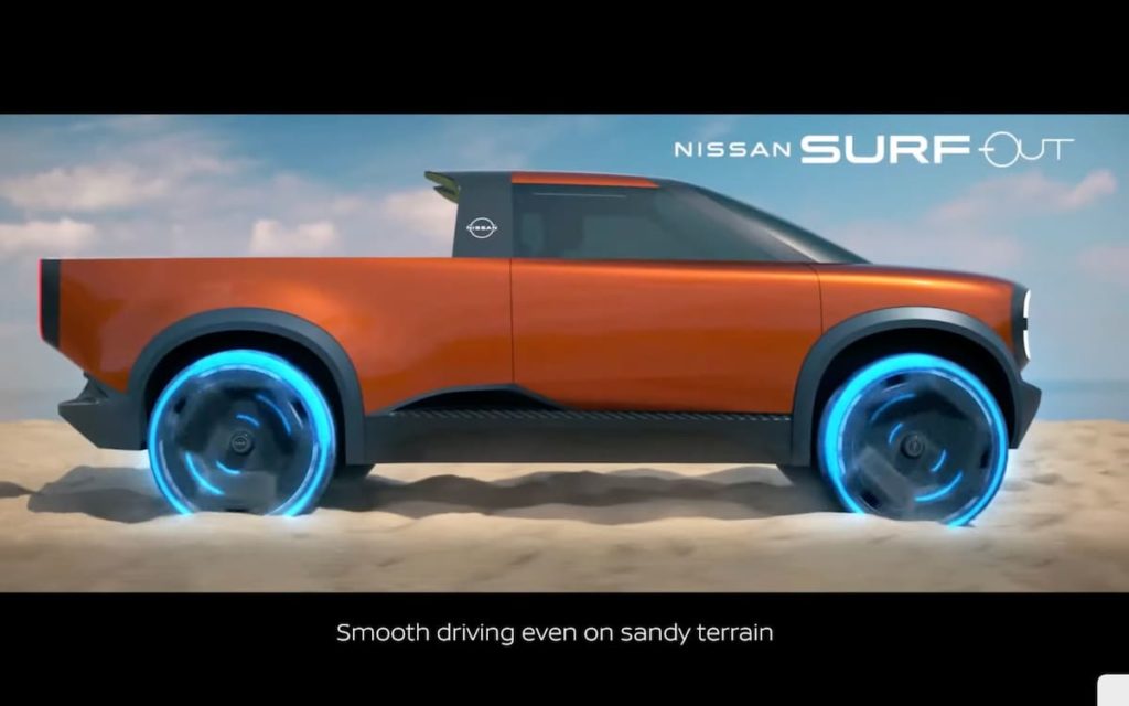 Nissan electric truck Surfout side