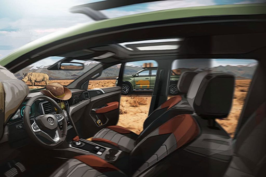 2022 VW Amarok interior teaser