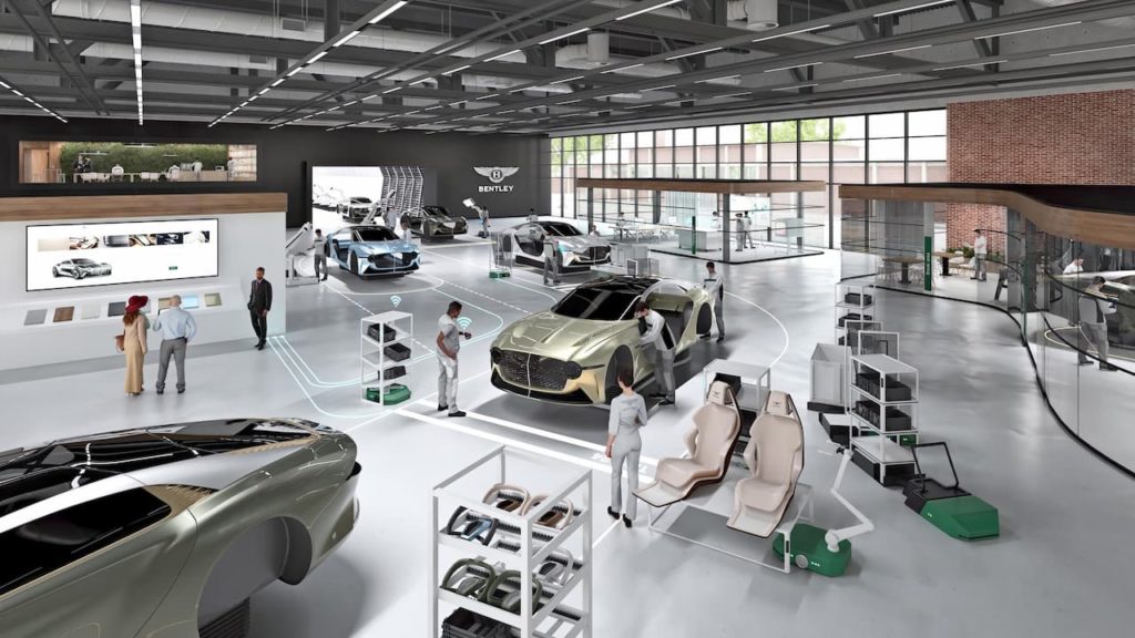 Bentley electric car production Crewe plant