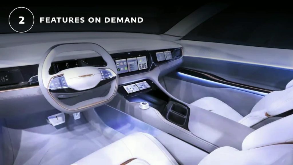 Chrysler Airflow EV concept interior dashboard cabin