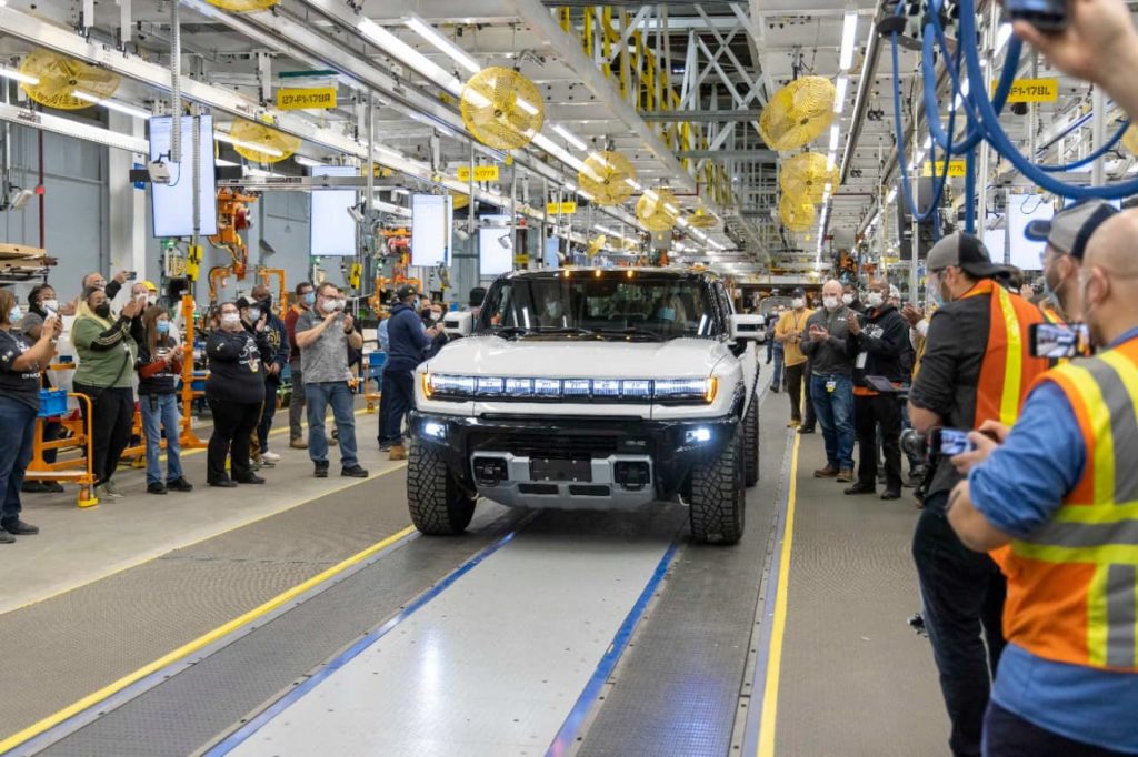 GMC Hummer EV Pickup series production commencement