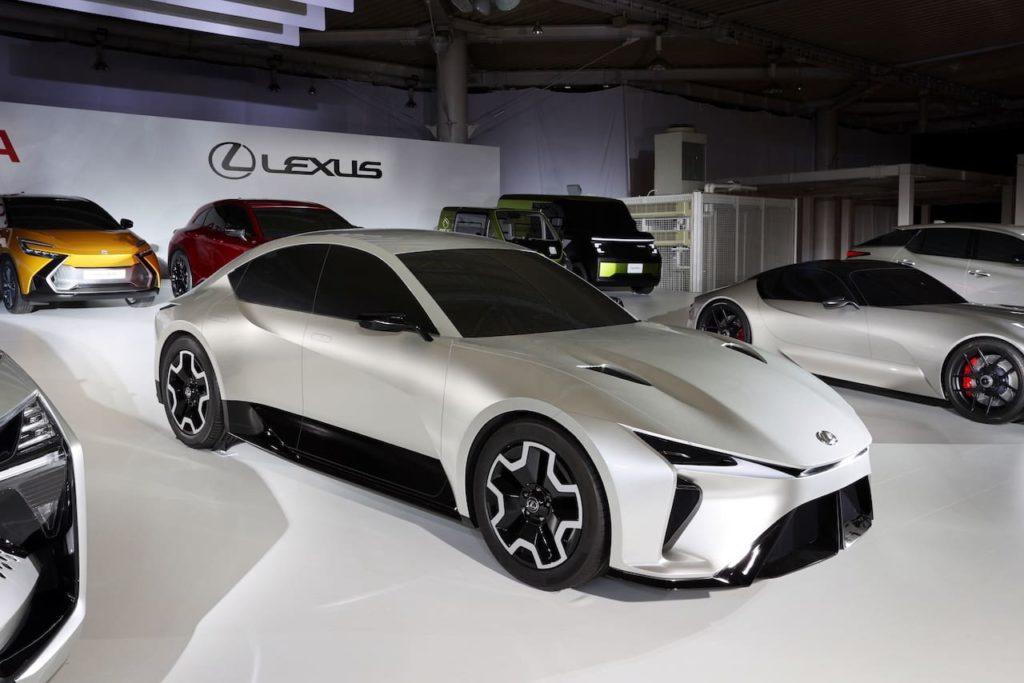 Lexus Electrified Sedan concept front three quarter