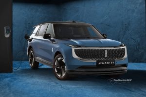 Lincoln Aviator electric rendering