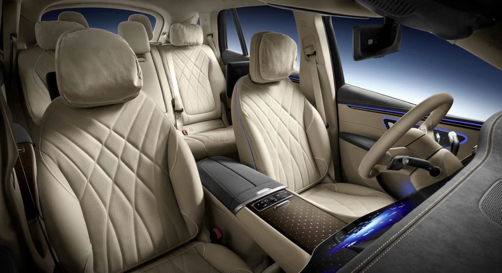 Mercedes EQS SUV 7-seat interior