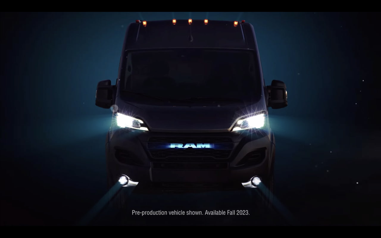 2023 Ram ProMaster EV front teaser