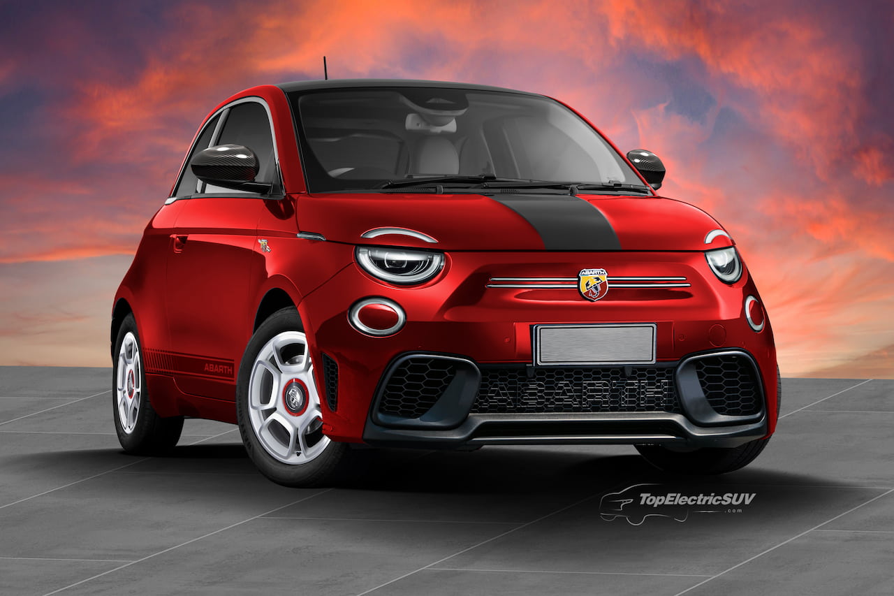 Abarth 500e render (Abarth 500 electric render)