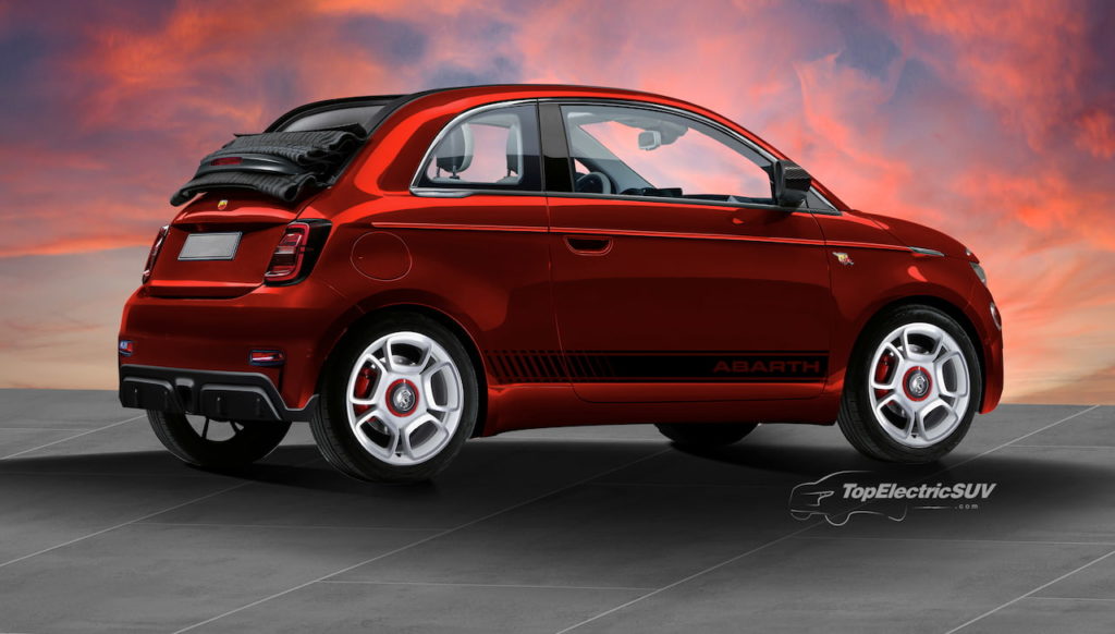 Abarth 500e Cabriolet (Electric Convertible) Rendering