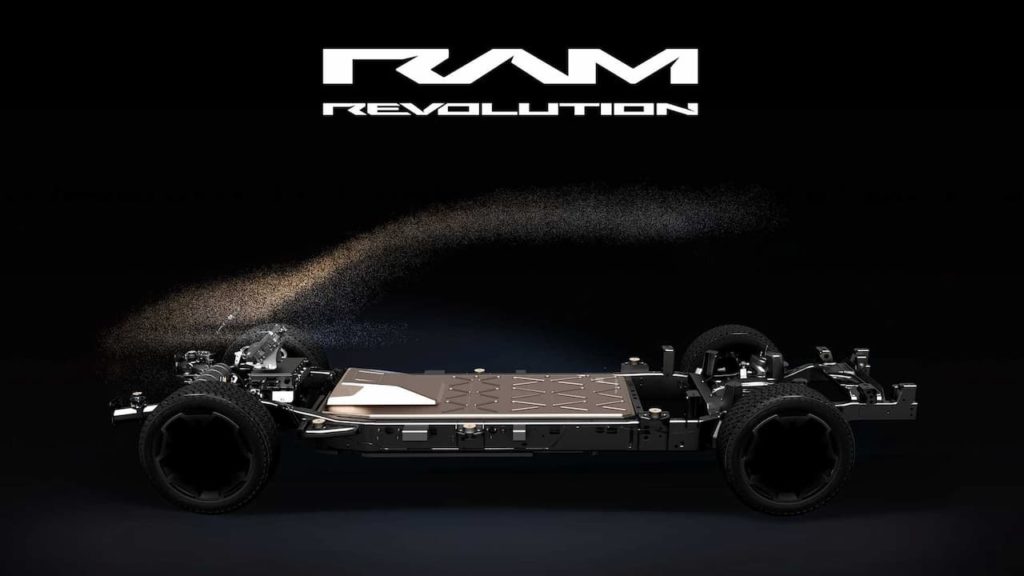 RAM 1500 BEV electric truck teaser