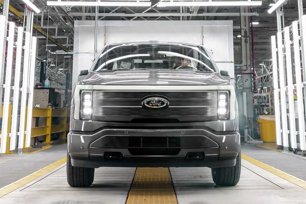 2022 Ford F-150 Lightning production Rouge Electric Vehicle Center