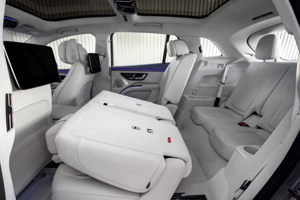 2023 Mercedes EQS SUV rear seats