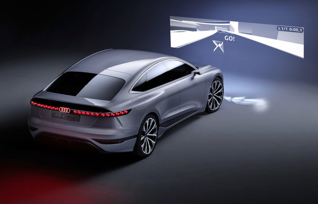 Audi A6 e-tron concept front projection