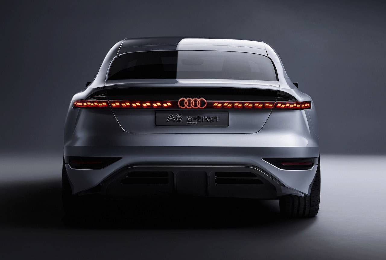 Audi A6 e-tron concept rear head on
