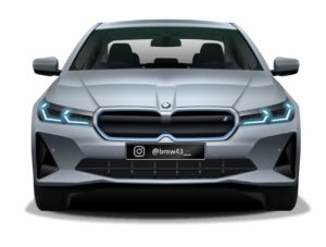 2023 BMW 5 series electric or BMW i5 front rendering
