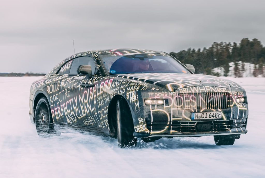 Rolls-Royce Spectre winter testing