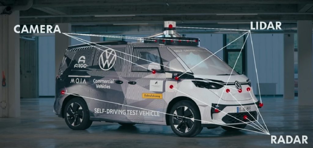 VW ID.Buzz autonomous driving hardware