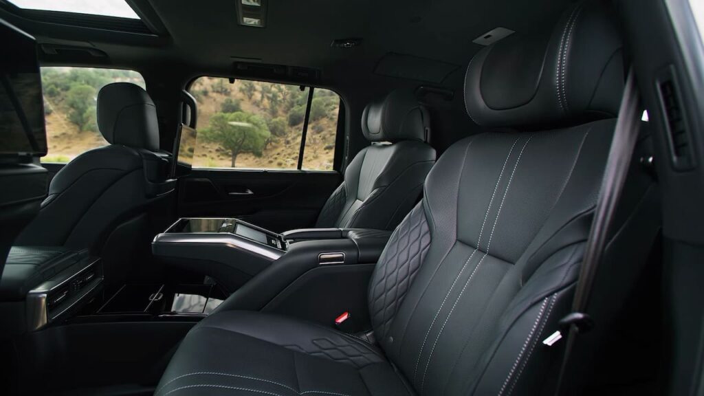 2023 Lexus LX rear seats