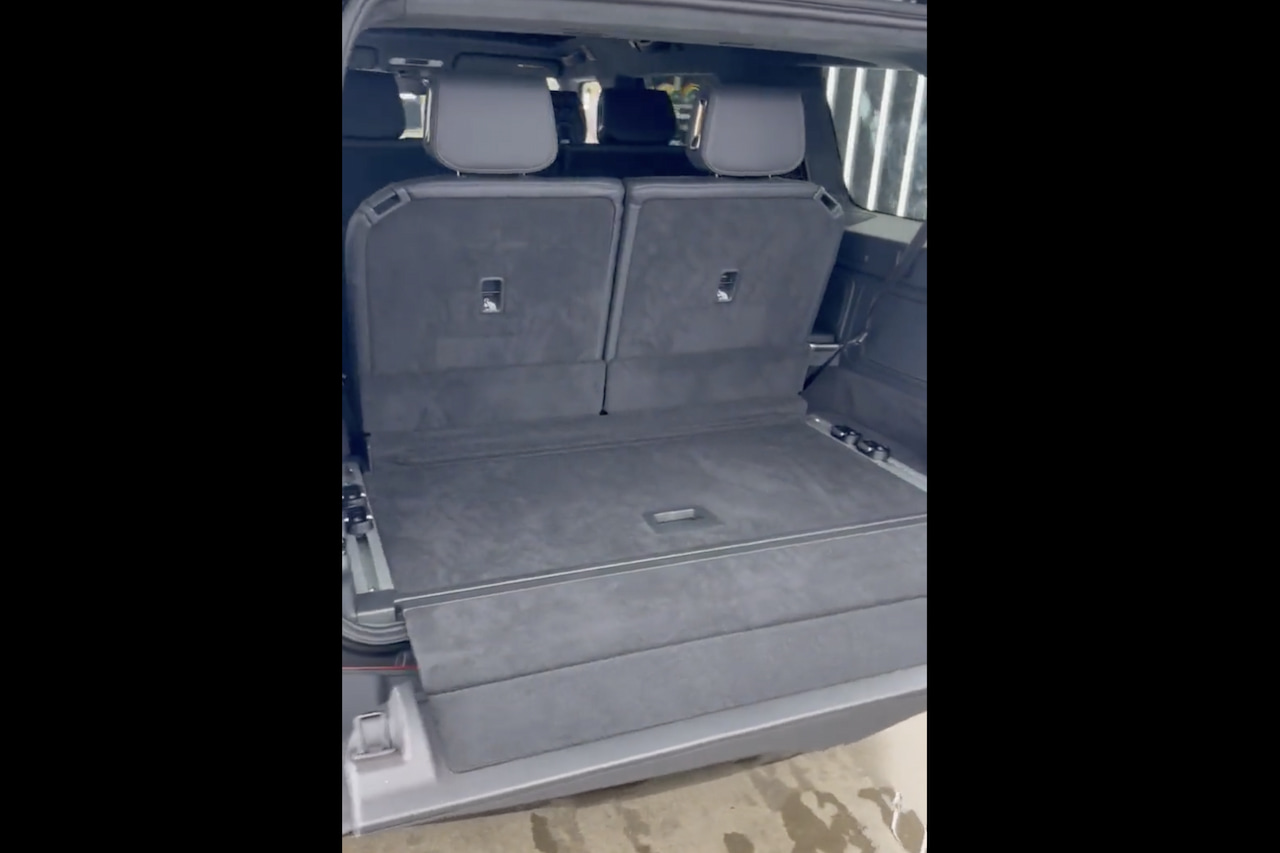 Rivian R1S rear - boot space and tailgate