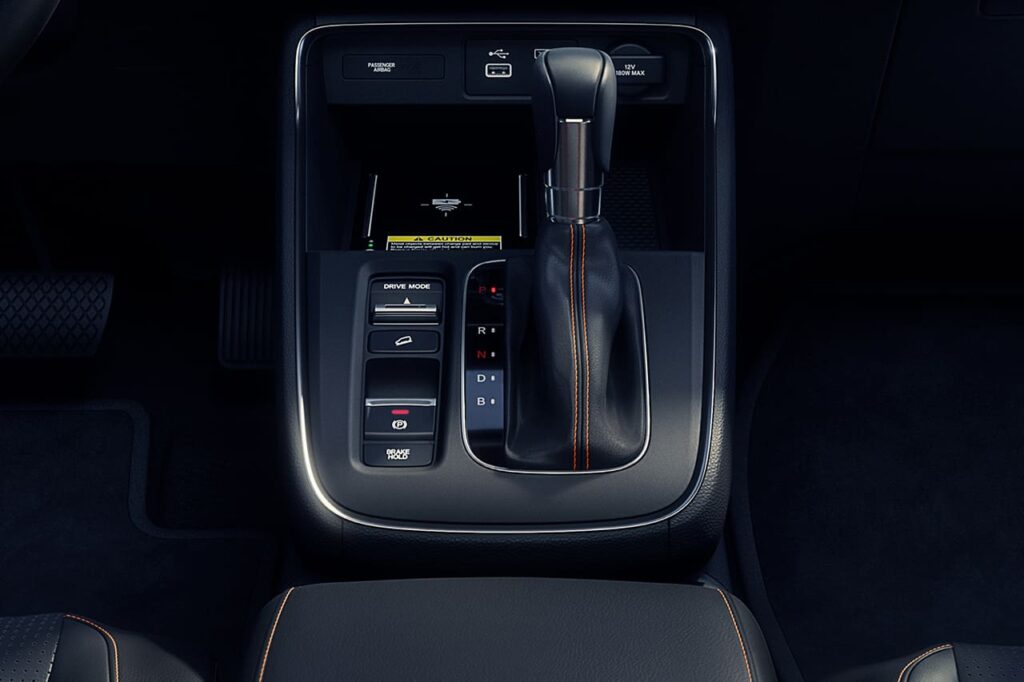 New Honda CR-V center console