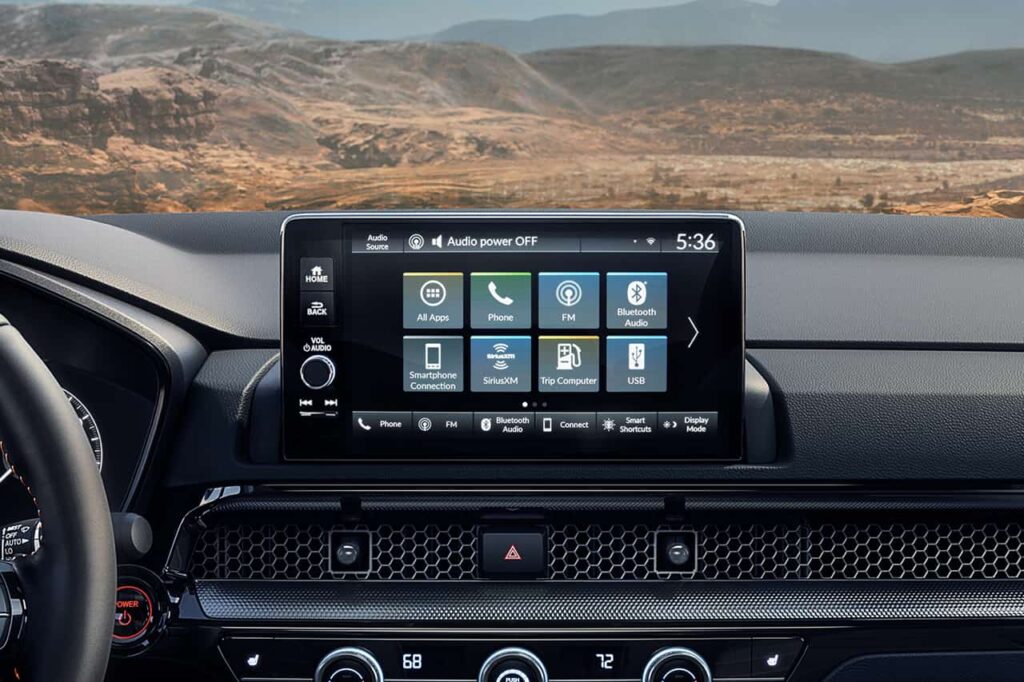 New Honda CR-V infotainment system cropped