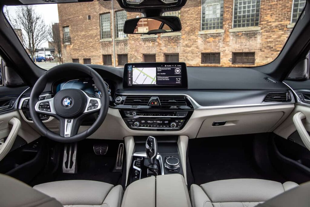 BMW 530e plug-in hybrid interior dashboard
