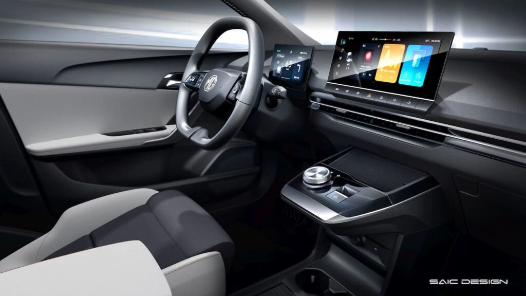 Euro-spec MG4 Electric interior dashboard