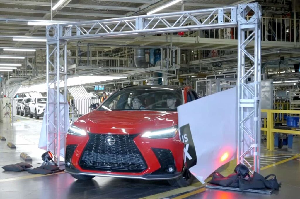 2022 Lexus NX production Canada