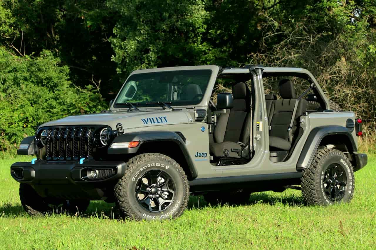 2023 Jeep Wrangler Willys 4xe front three quarter