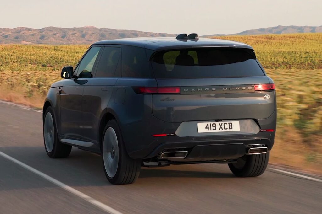 2023 Range Rover Sport plug-in hybrid rear three quarter dynamic