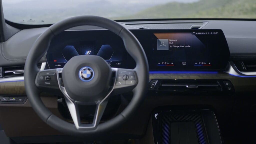 2023 BMW iX1 interior dashboard driver side live image