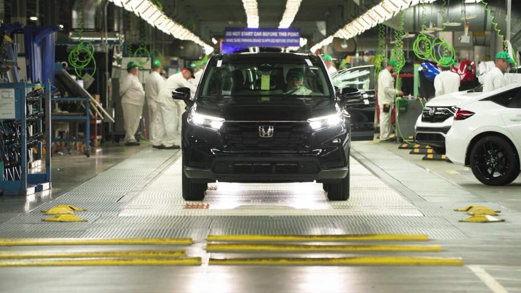 New Honda CR-V production Alliston Ontario Canada plant